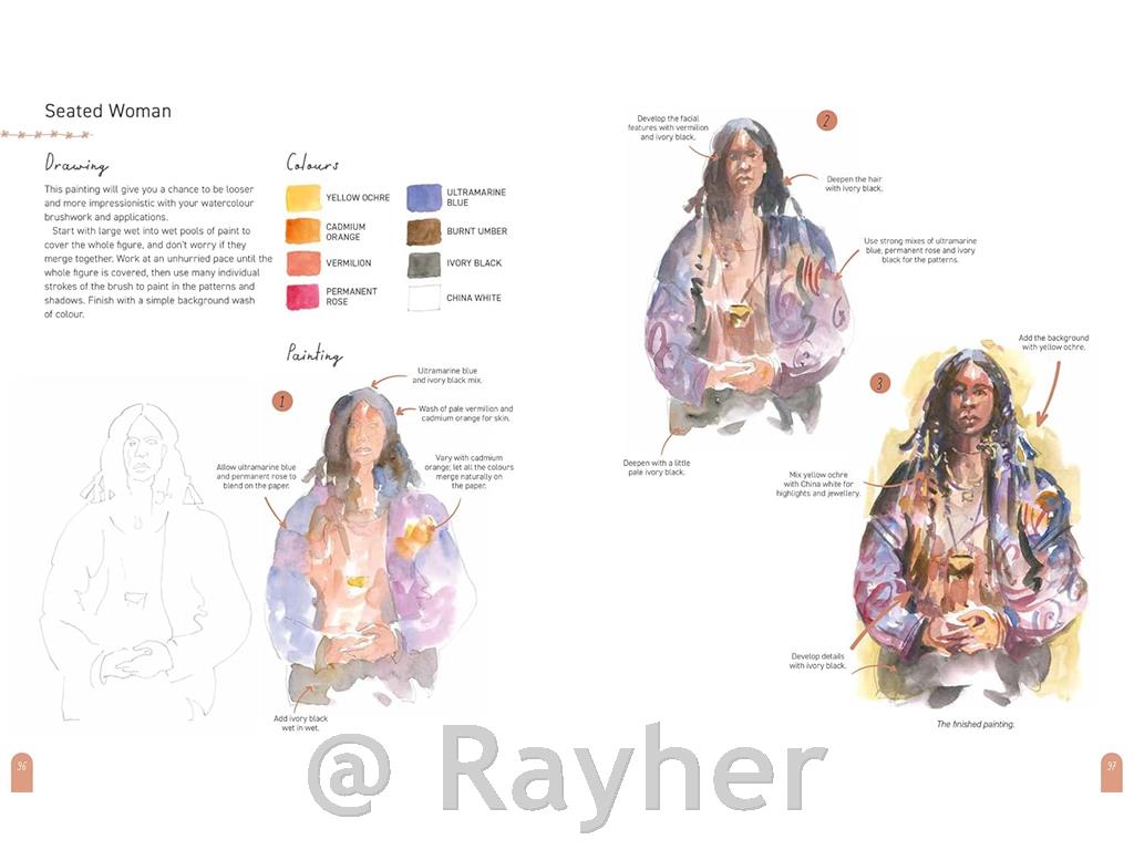 Knjiga Paint 50: Watercolour Figures