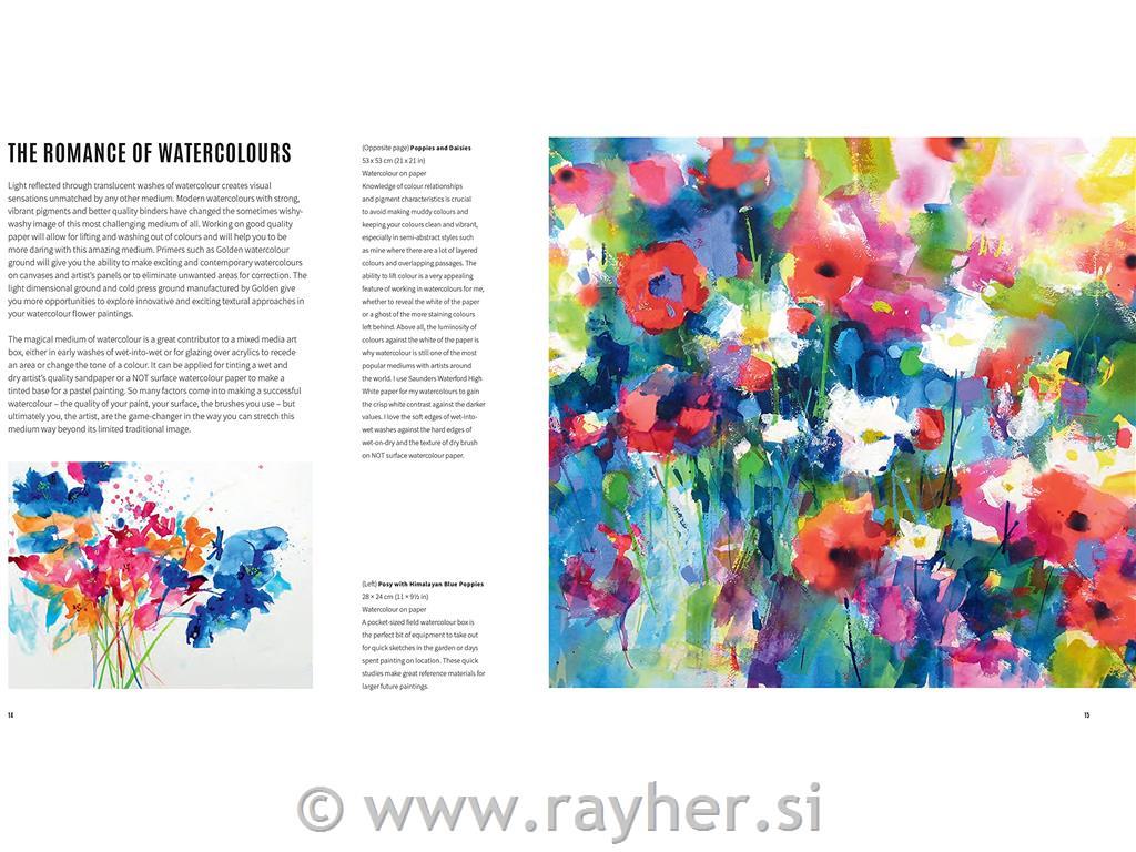 Knjiga Contem. Flowers in Mixed Media