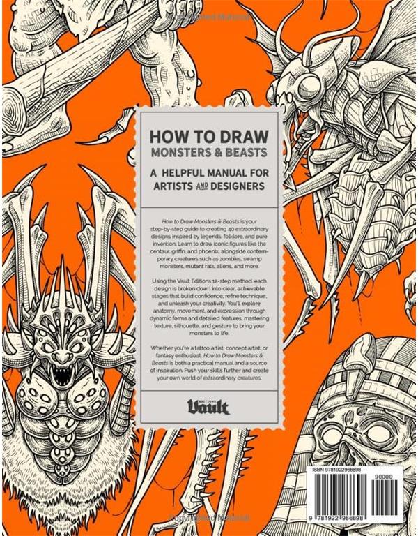Knjiga How to Draw Monsters and Beasts