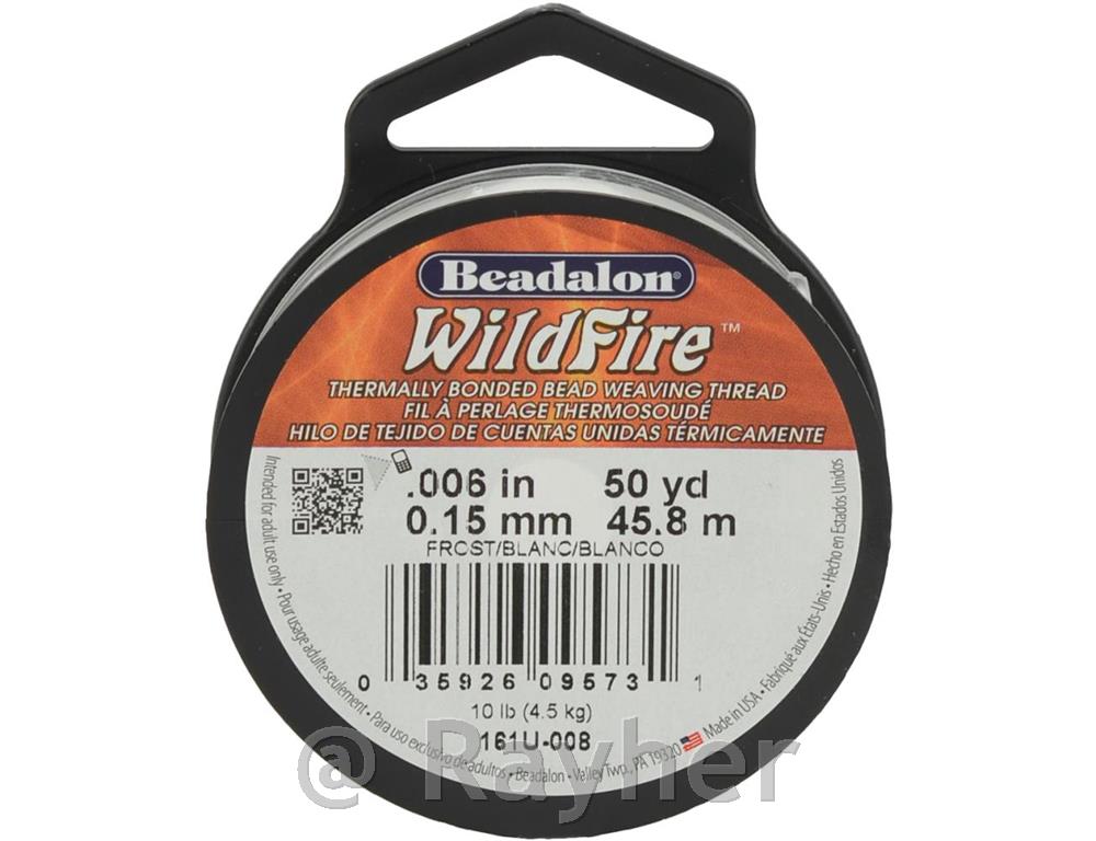 Nit tkalna WildFire 0,15 mm bela 45,8 m