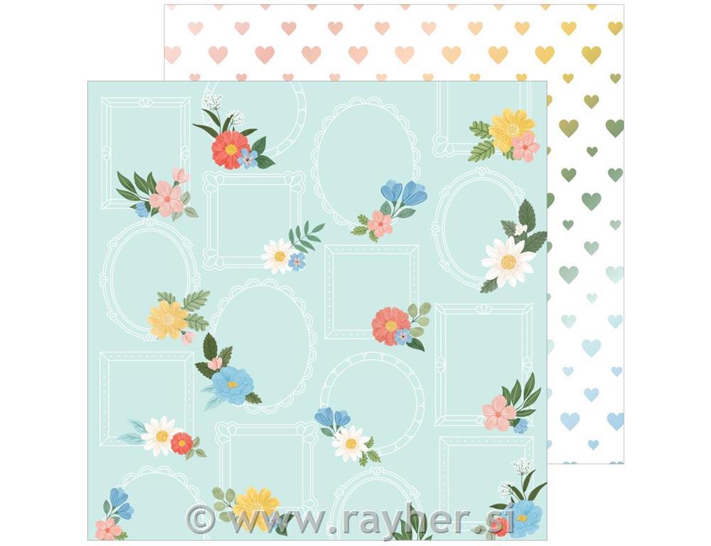 Scrapbooking papir Heart Open Wide