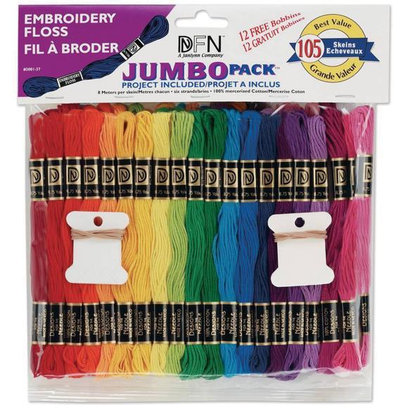 Niti za vezenje Jumbo Pack 105 svitkov