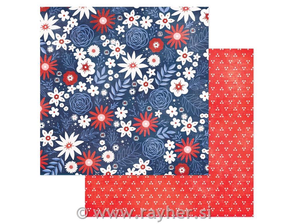 Scrapbooking papir Freedom Floral