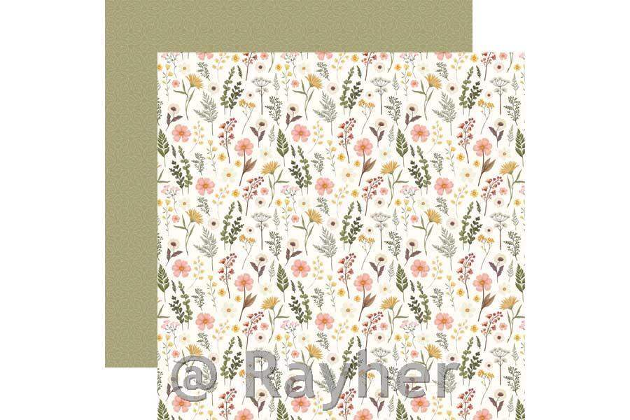 Scrapbooking papir Pressed Floral Be Bold