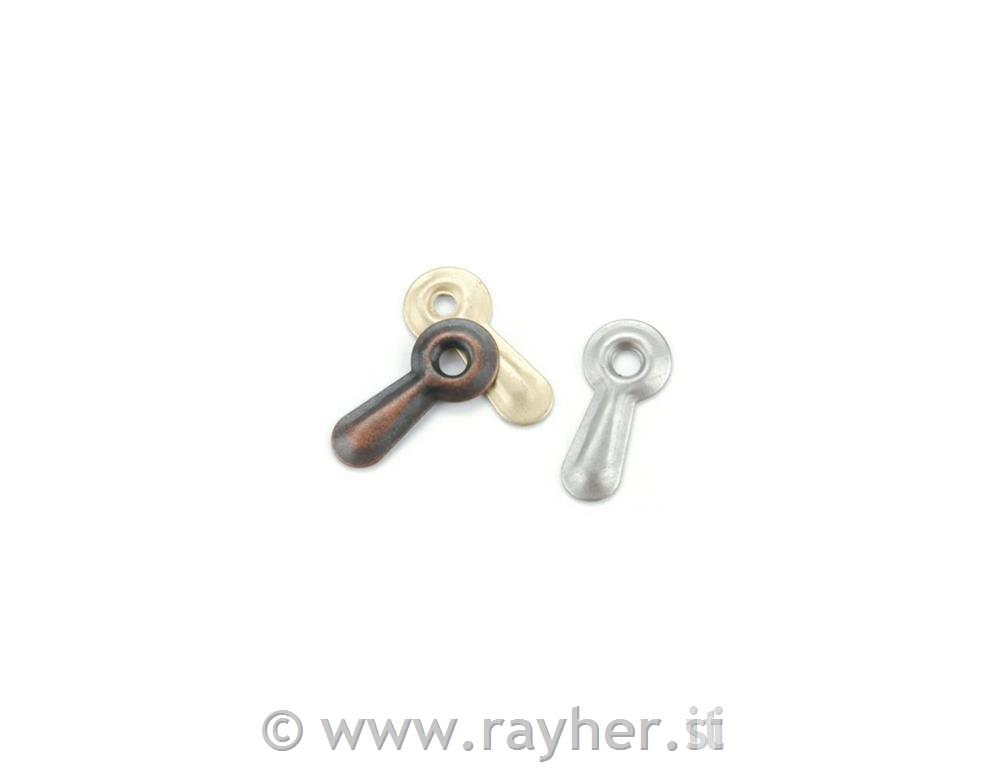 Metal Turn Mounts 50/PkgAntique