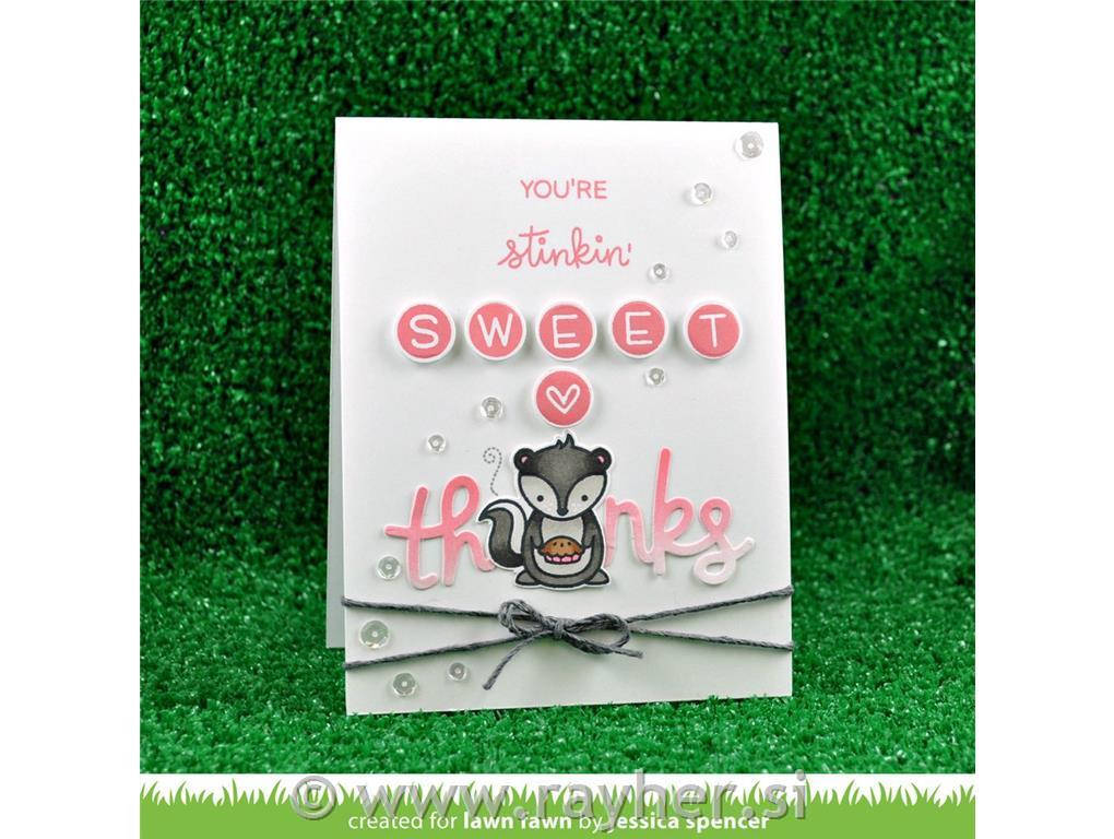 Šablone Lawn Fawn, Stinkin Cute