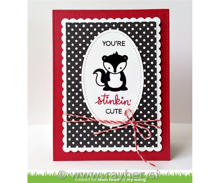 Šablone Lawn Fawn, Stinkin Cute