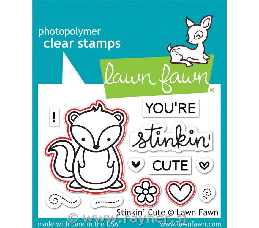 Šablone Lawn Fawn, Stinkin Cute