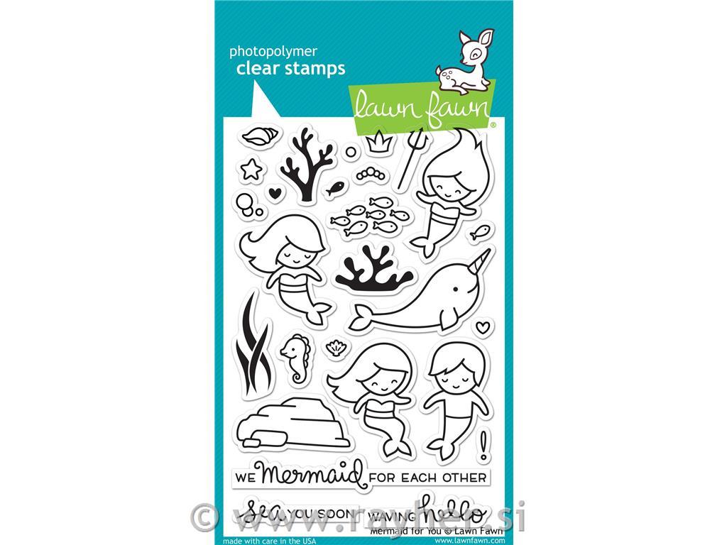 Štampiljke Lawn Fawn,Mermaid For You