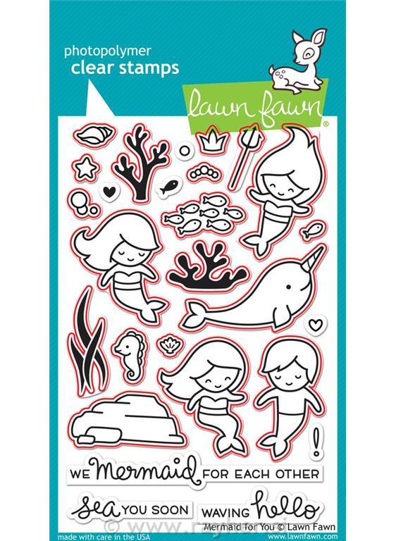 Šablone Lawn Fawn,Mermaid For You