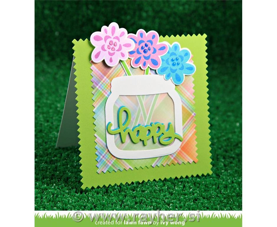 Štampiljke Lawn Fawn, Fab Flowers