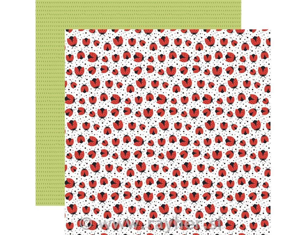 Scrapbooking papir Lovely Ladybugs