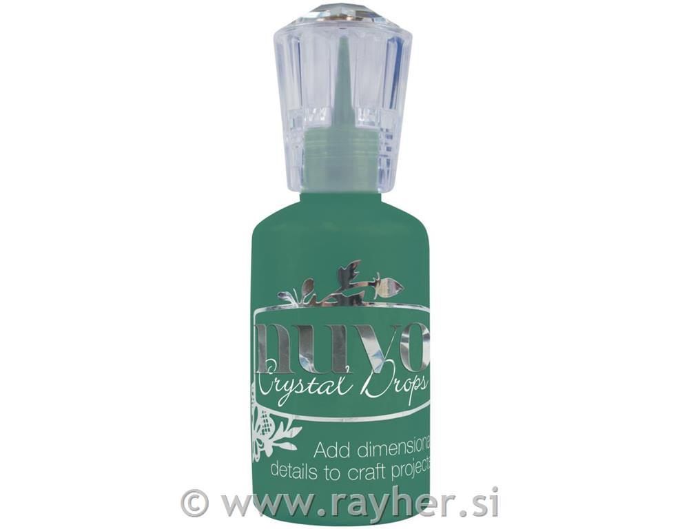 NUVO CRYSTAL DROPS,GLOSS-WOODLAND GREEN, 30ml