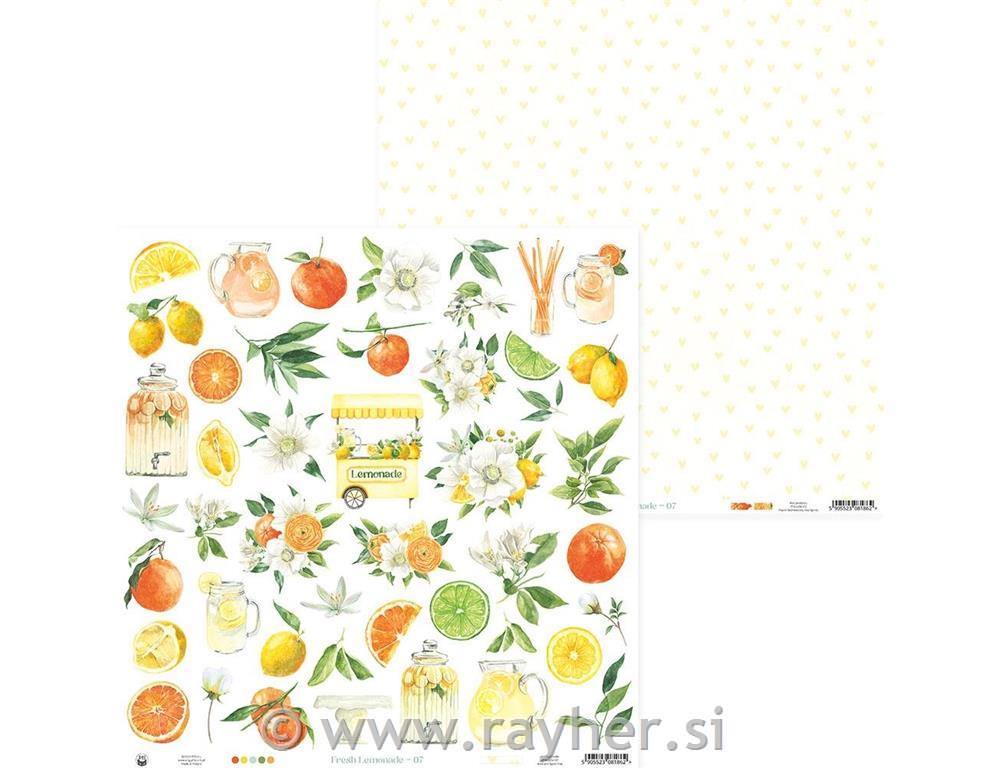 Scrapbooking papir Lemonade
