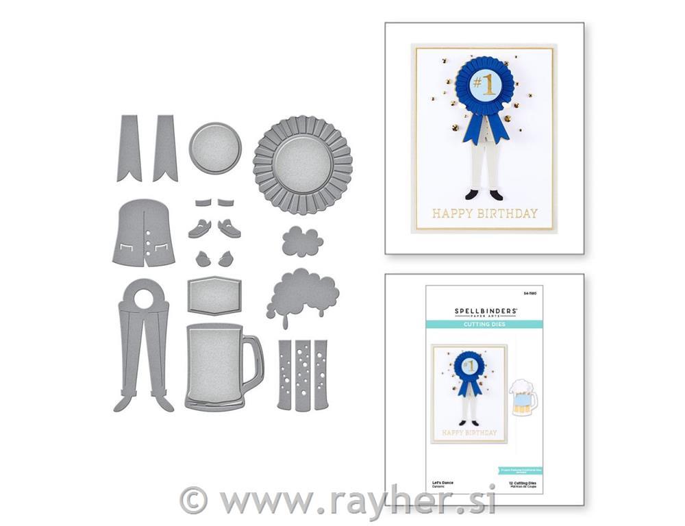 Šablone Spellbinders Let's dance, set 12