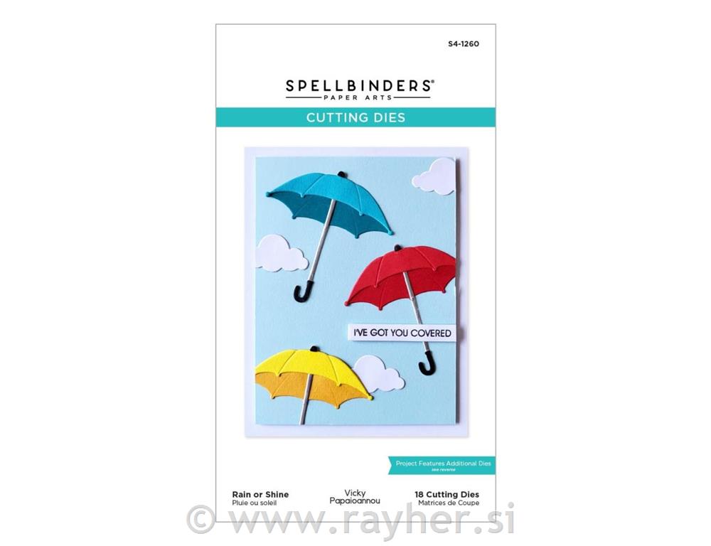 Šablone Spellbinders Rain or Shine, set 18