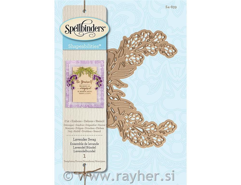 Šablona Spellbinders Shapeabilitie, Sivka