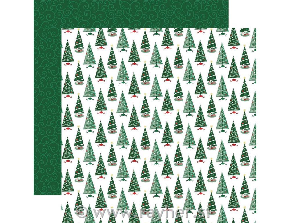 Scrapbboking paper Deco Trees30,5x30,5 cm