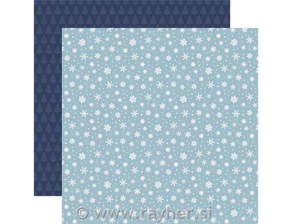 Scrapbboking paper Snowglobe30,5x30,5 cm