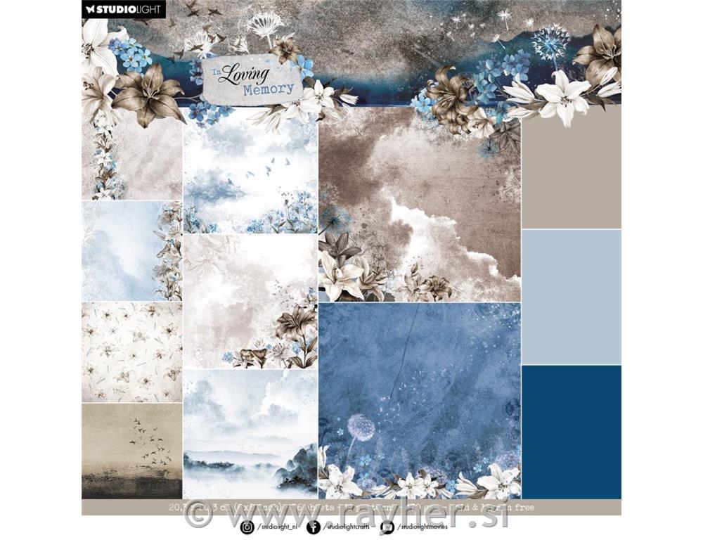 Set papirjev 20x20cm, In Loving Memory