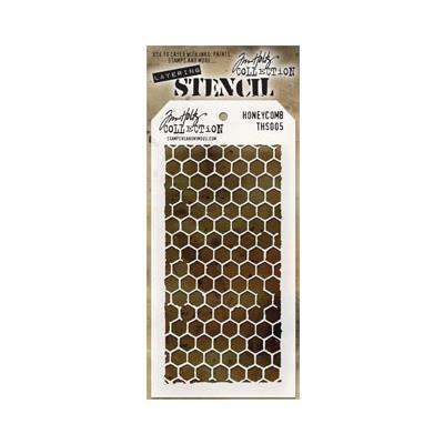 Tim Holtz Layered Stencil, Honeycomb