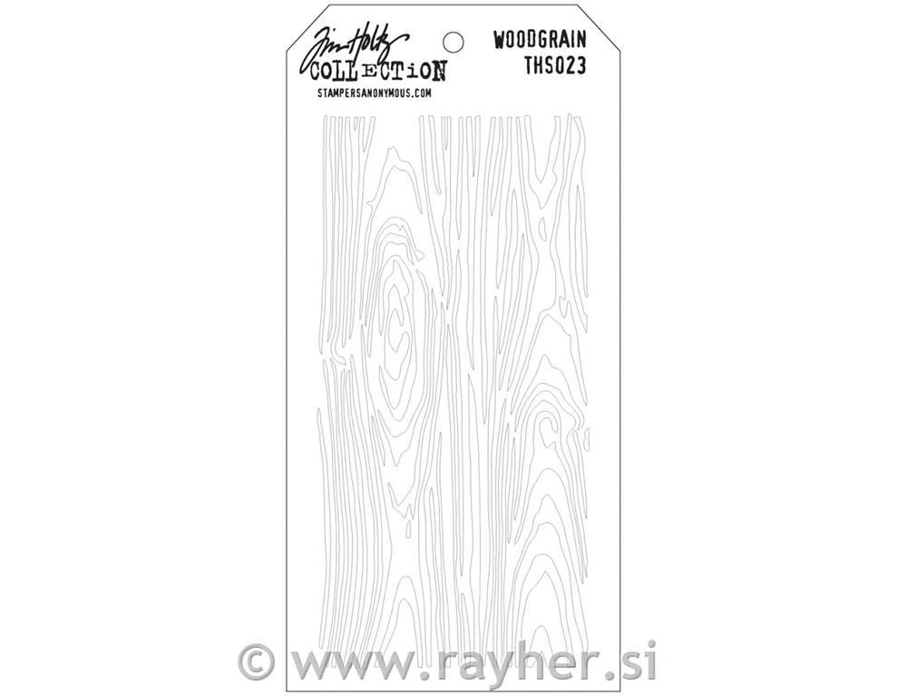 Šablona Tim Holtz Woodgrain