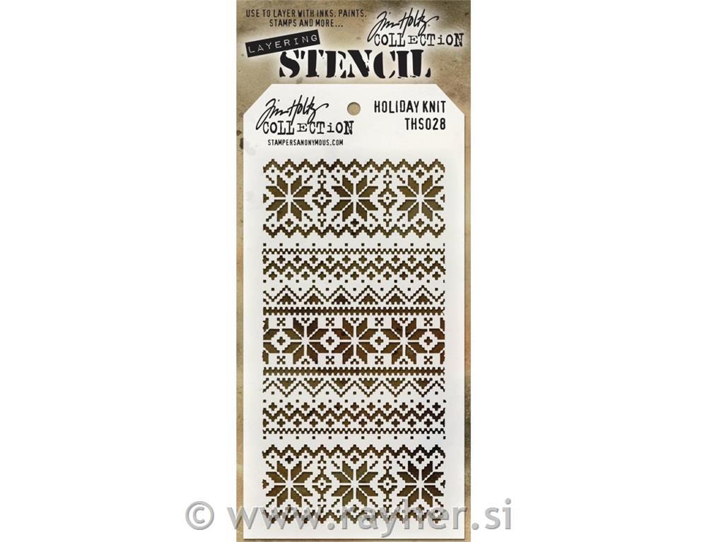 Šablona Tim Holtz Holiday Knit