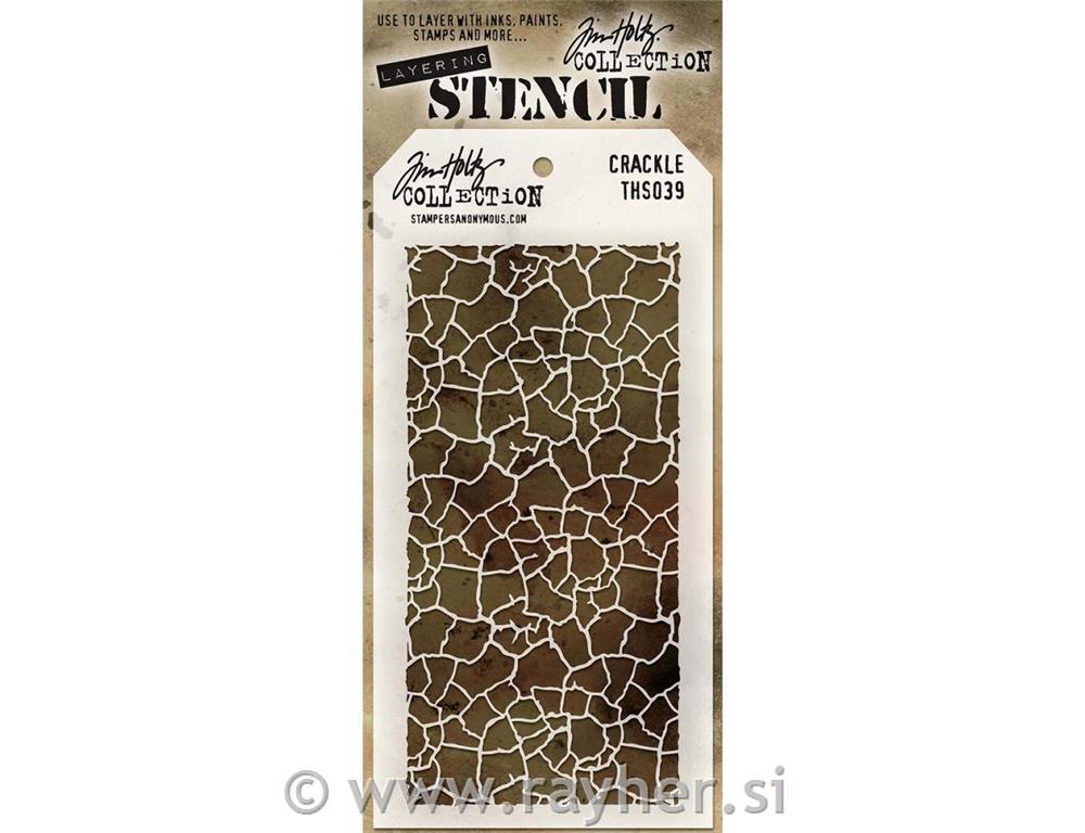 Tim Holtz Layered Stencil, Crackle