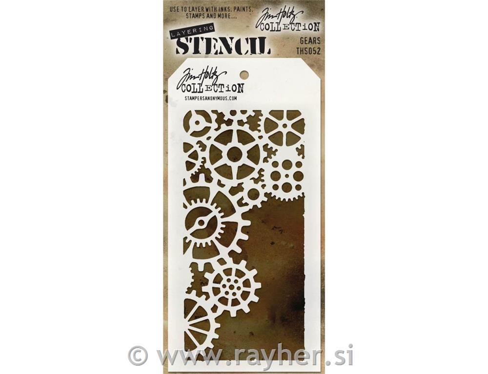 Tim Holtz Layered Stencil, Gears