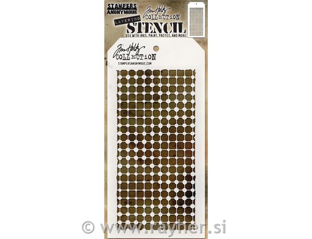 Šablona Tim Holtz Grid Dot