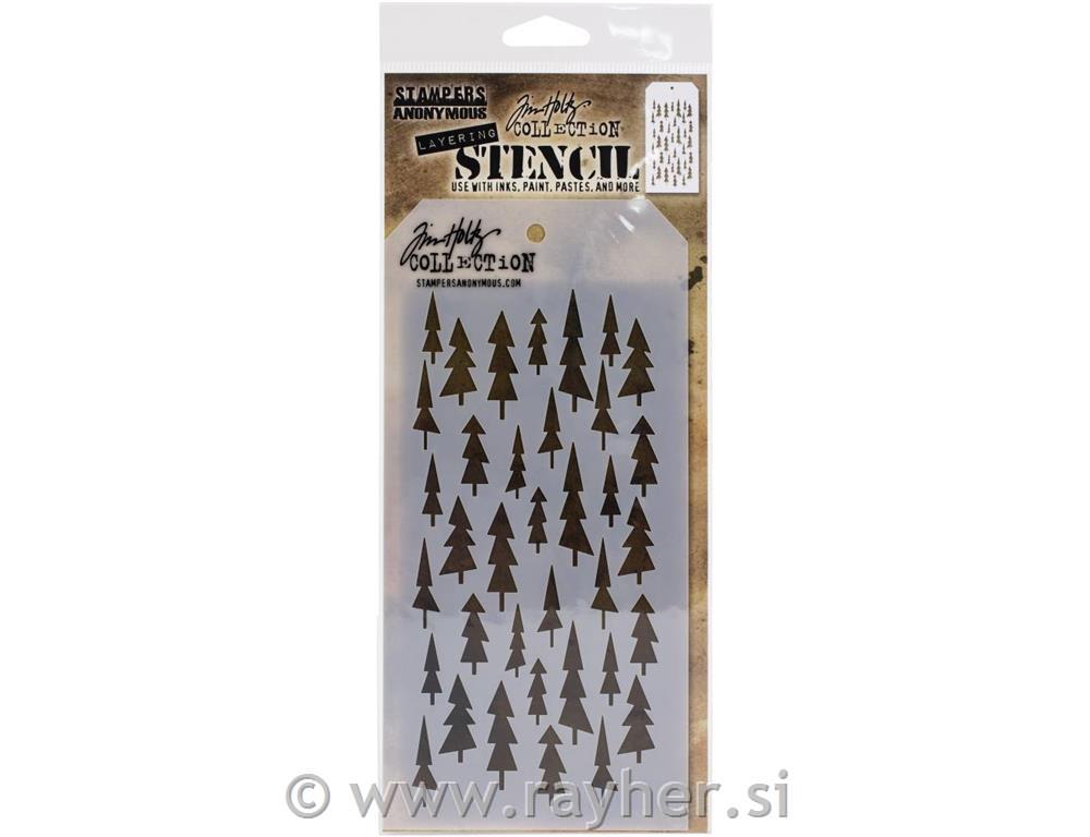 Šablona Tim Holtz Tree Lot