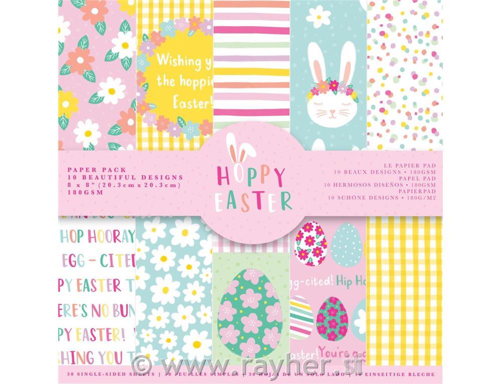 Set papirjev 20x20cm, Hoppy Easter
