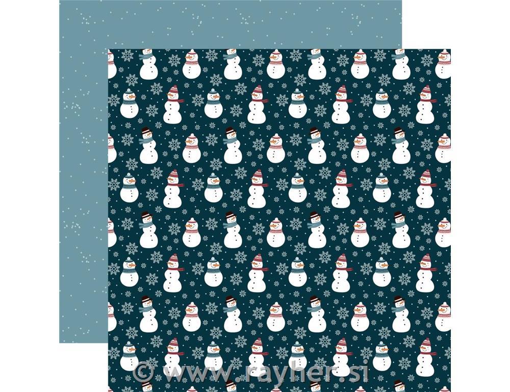 Scrapbboking paper Snowman30,5x30,5 cm