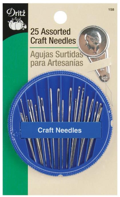 Igle za šivanje, set25+pripomočk za vdev