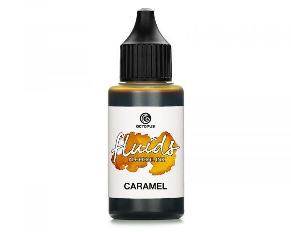 Alkoholni tuš Fluids 30 ml, caramel ,prosojen ton