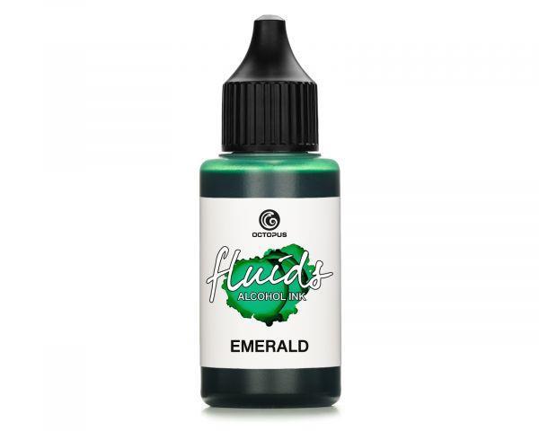 Alkoholni tuš Fluids 30 ml, emerald ,prosojen ton