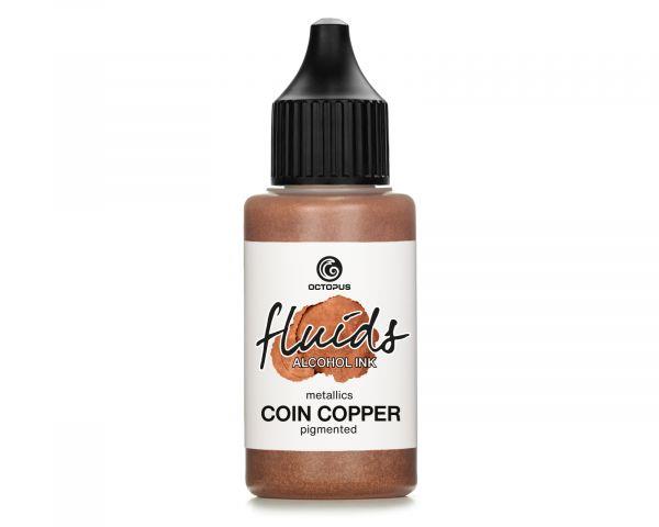 Alkoholni tuš Fluids 30 ml, coin cooper, kovinski ton
