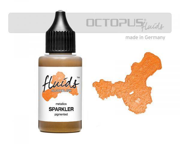 Alkoholni tuš Fluids 30 ml, sparkler ,kovinski ton