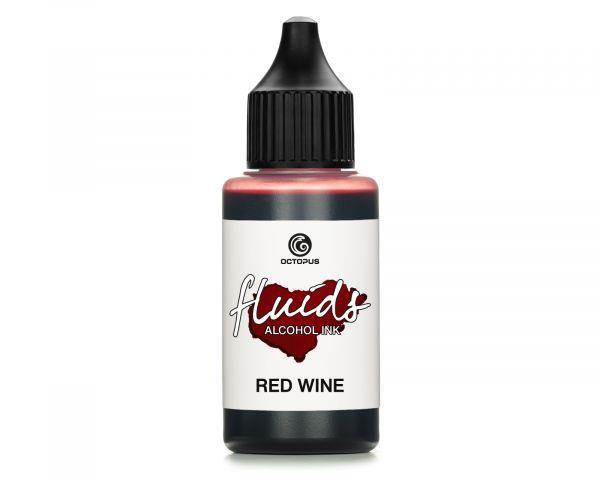 Alkoholni tuš Fluids 30 ml, red wine ,prosojen ton