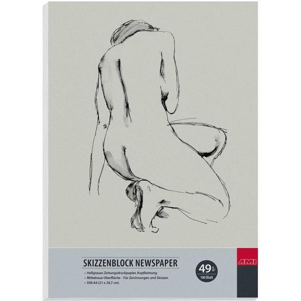 Skicirka Časopisni papir A4 49g 100 listna