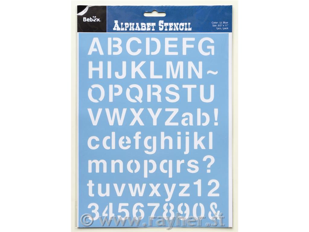 Stencil Alphabet I