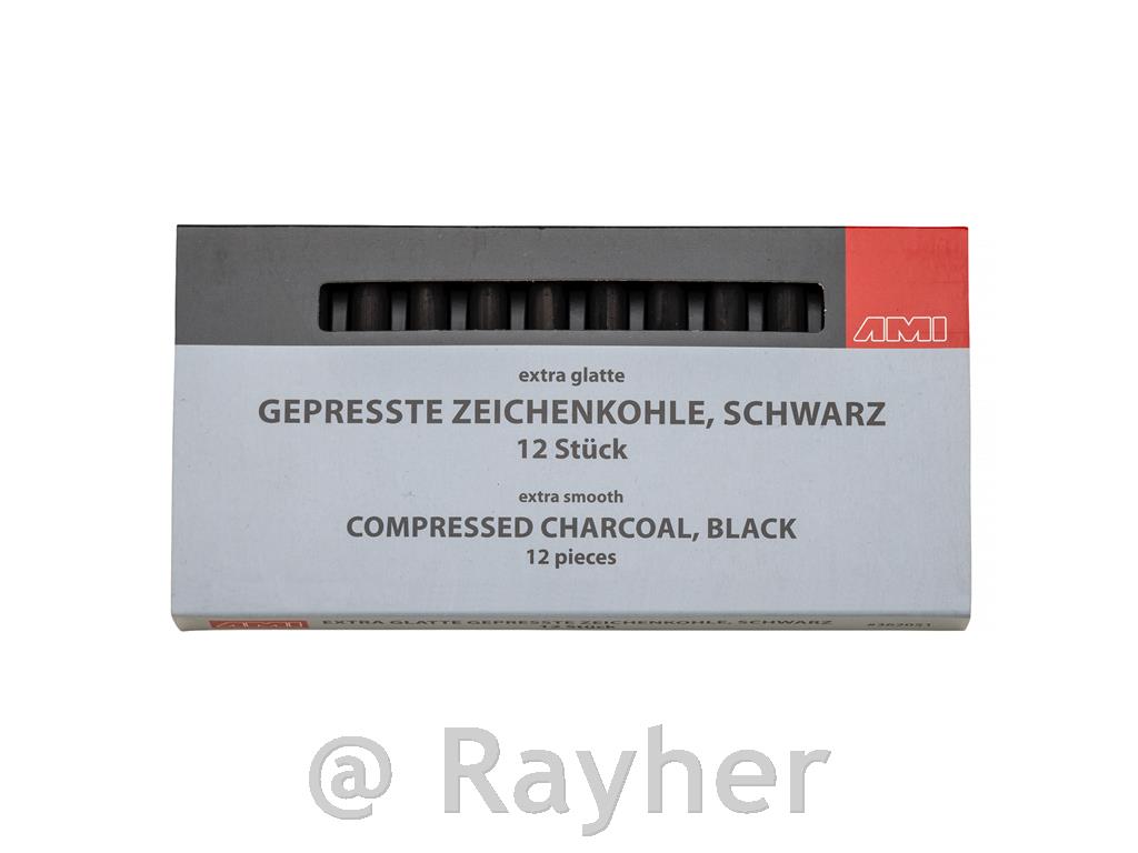 Oglje prešano set 12 črno