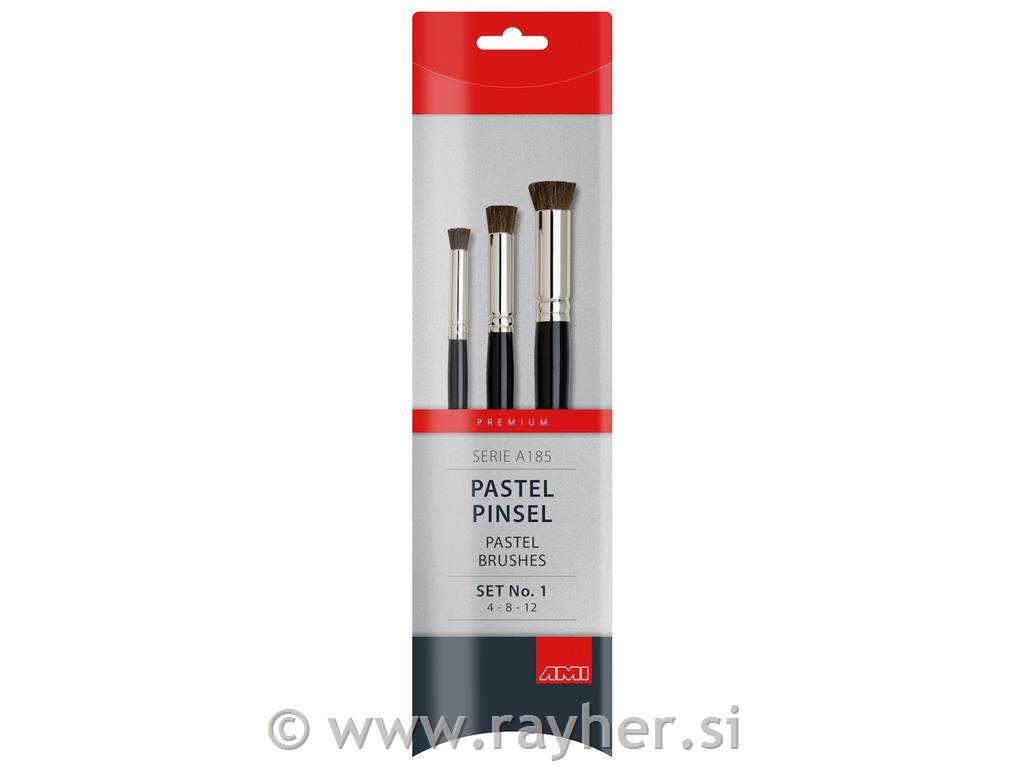 Set čopičev za pastel A185, ščetine poni