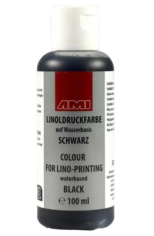 Barva za linorez 100 ml črna