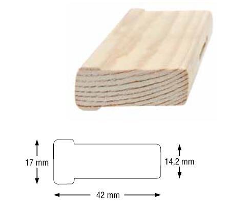 Letvica za slepi okvir 100 cm