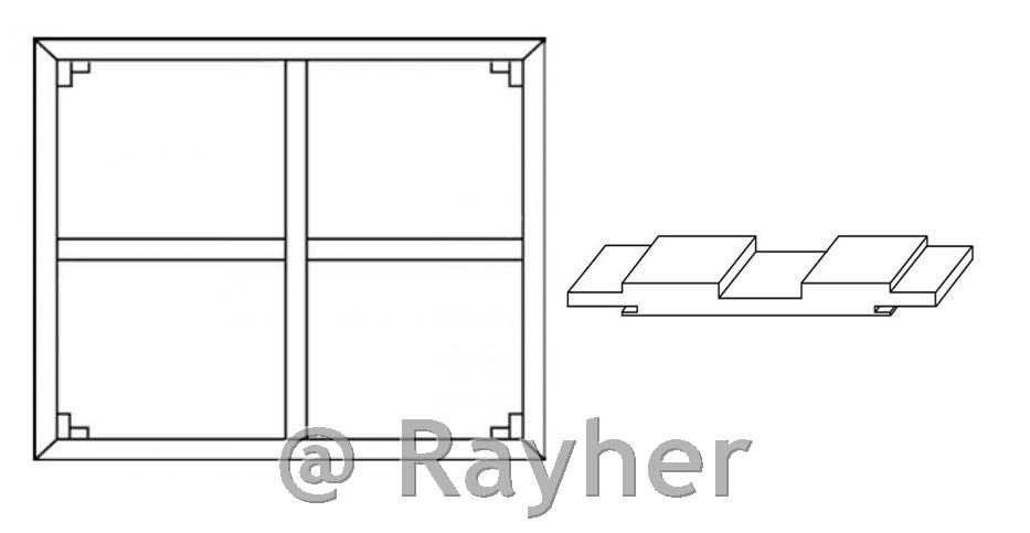 Križna letvica za slepi okvir 140 cm