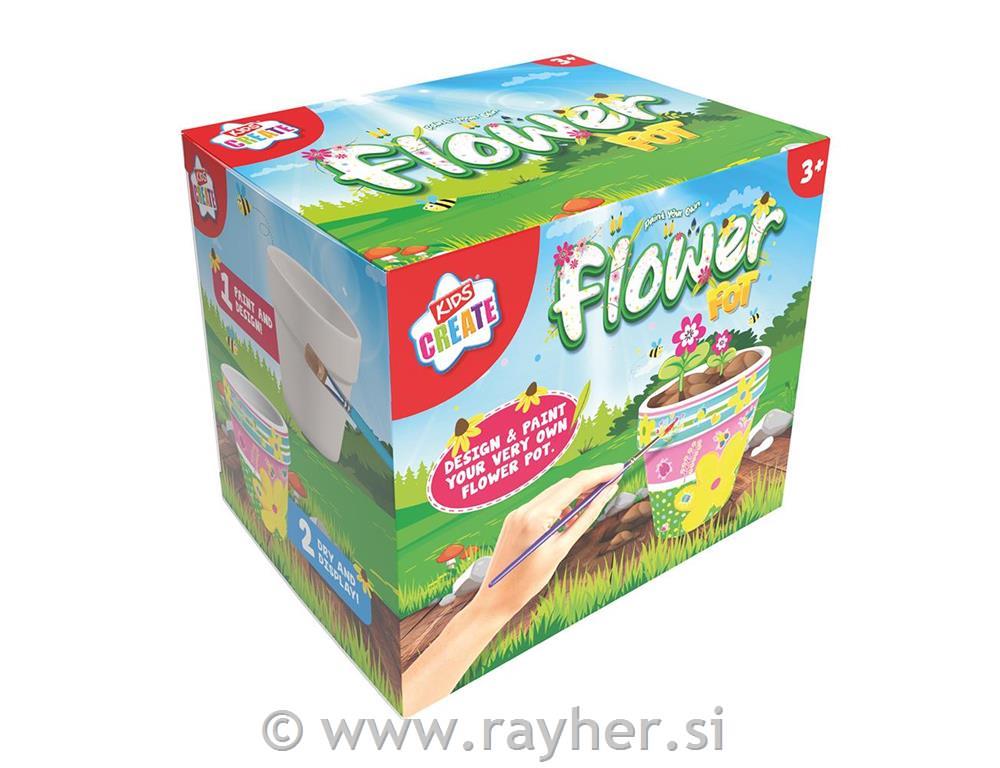 Ustvarjalni set: Cvetlični lonček