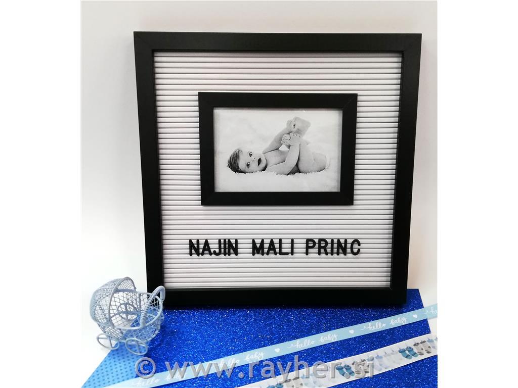 Okvir za slike s črkami