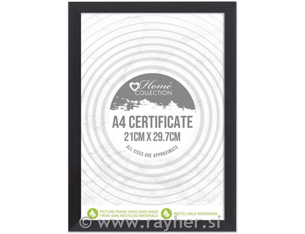 Okvir za slike, črn, A4