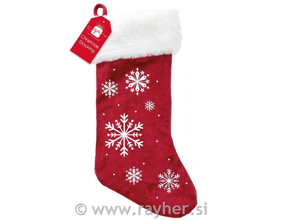 Božična nogavica Snežinka